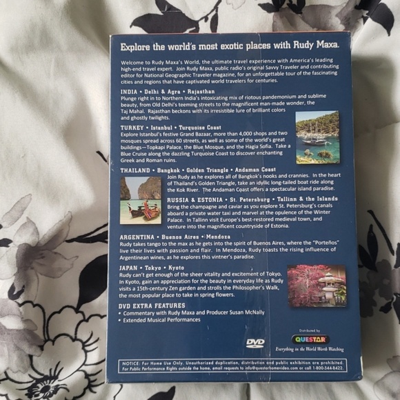Rudy Maxa's World Exotic Places 6 dvds new sealed - Picture 2 of 3